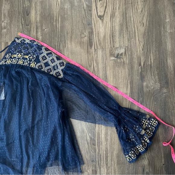 Free People NEW Joyride Sheer Embroidered Lace Top - Picture 13 of 15